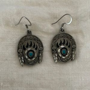 Silver and turquoise earrings